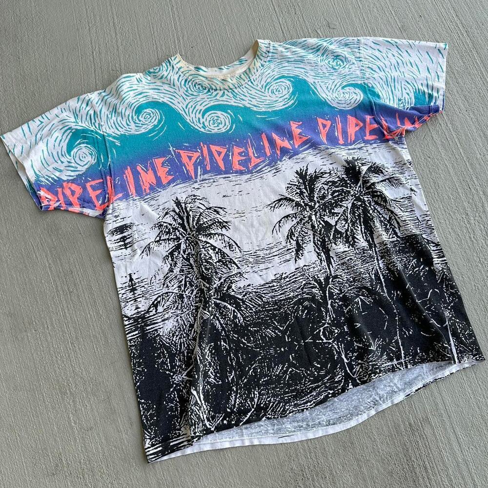 Vintage 90s Pipeline Surf/ Skateboarding Shirt